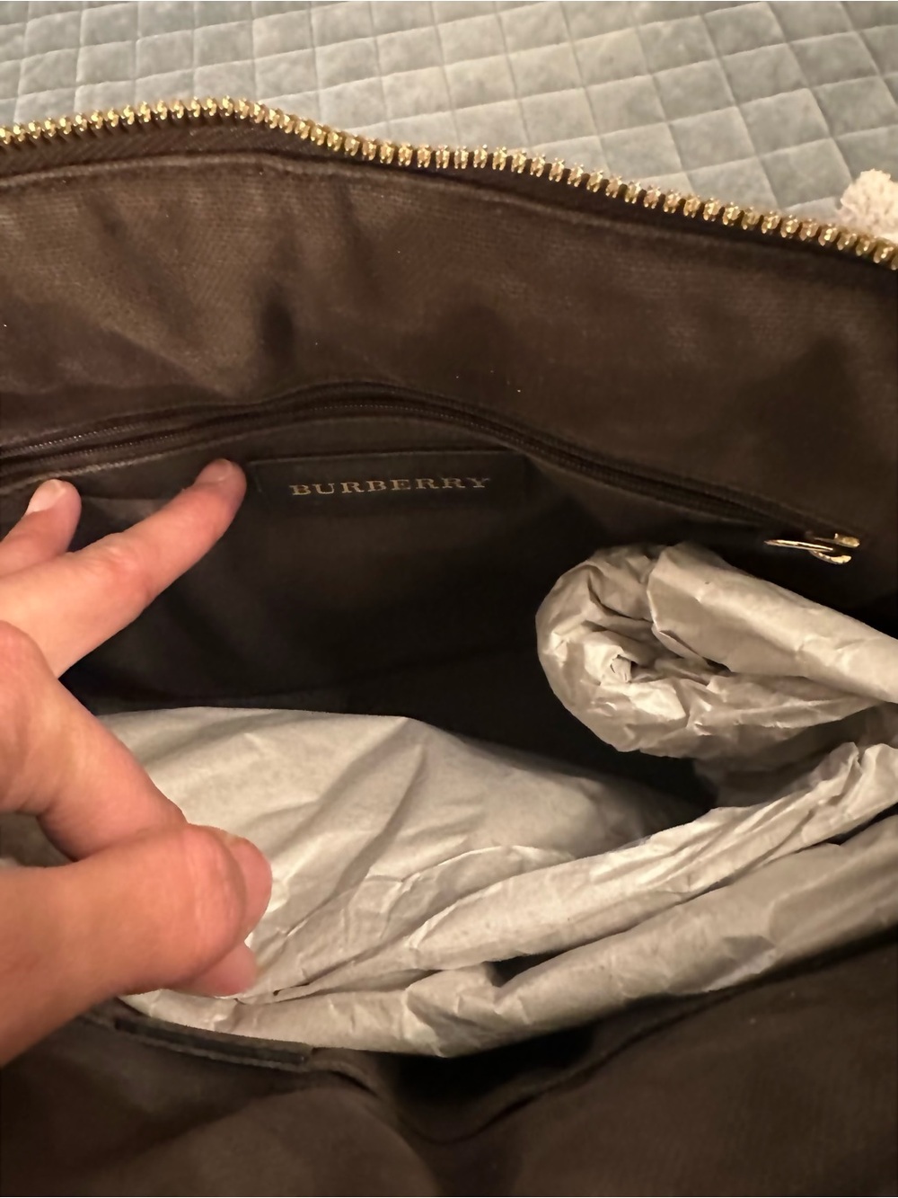 Vintage Burberry Haymarket Check Orchard Dome Satchel - Picture 4 of 15